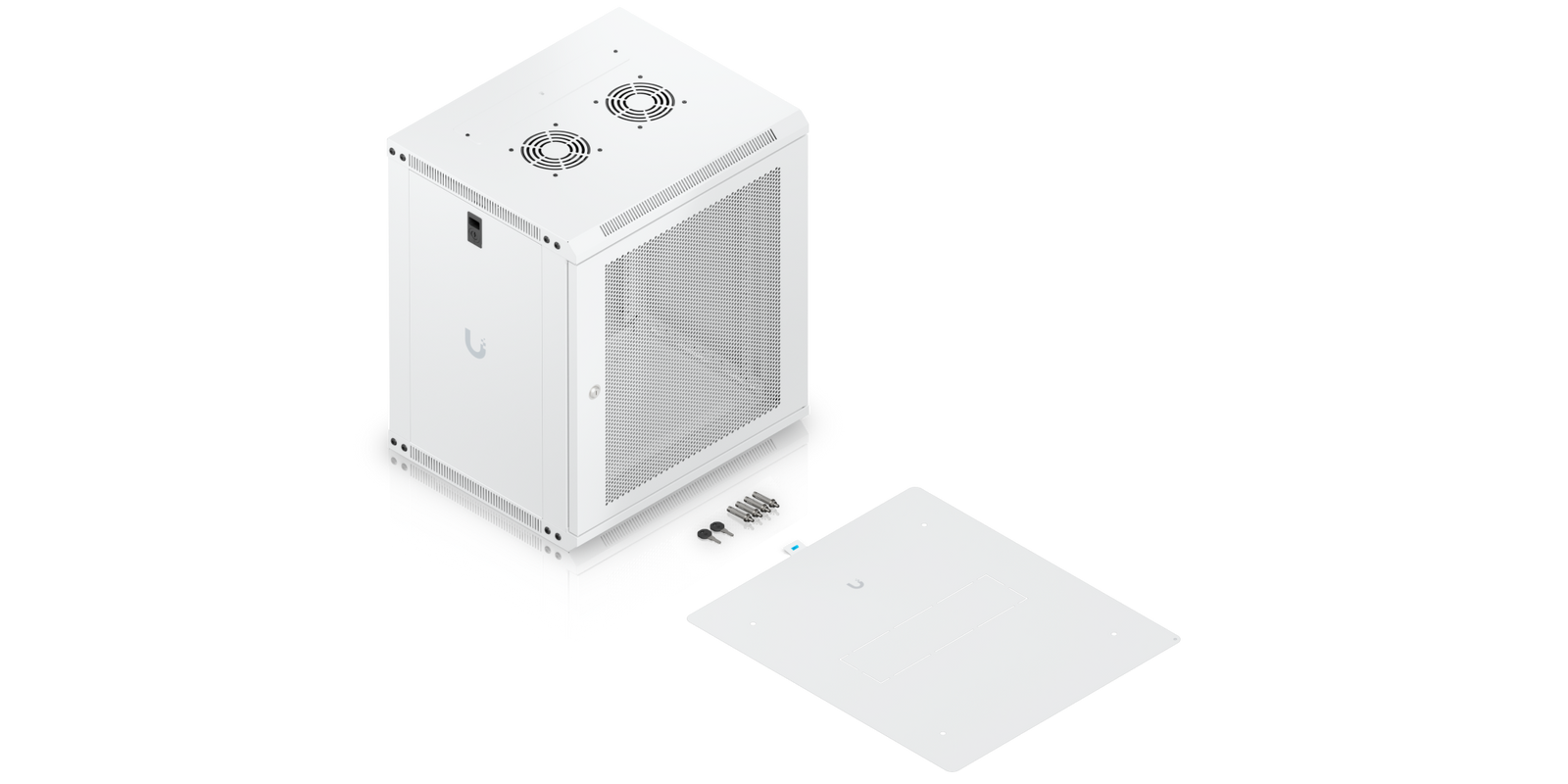 What&rsquo;s in the box — 12U Rack Cabinet, 450 mm, Perforated Door