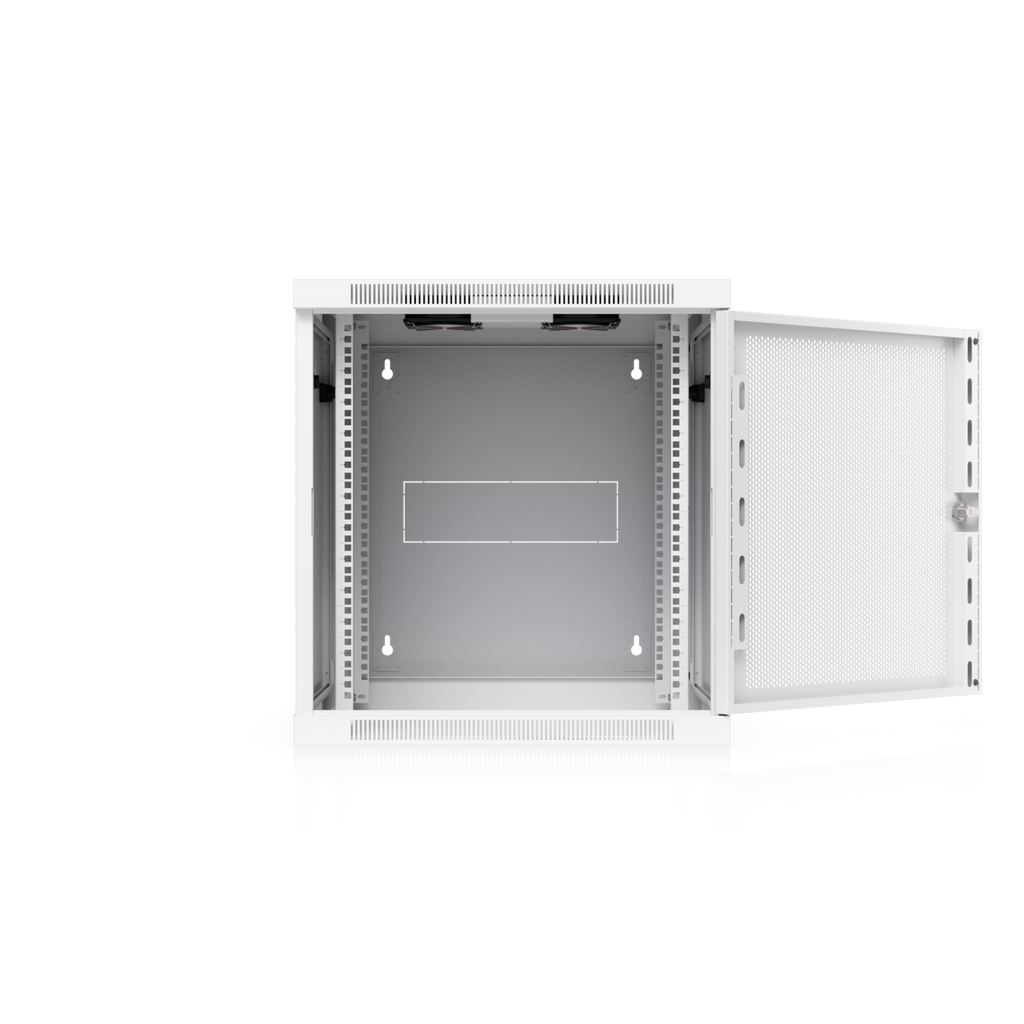 12U Rack Cabinet, Swing, Perforated Door