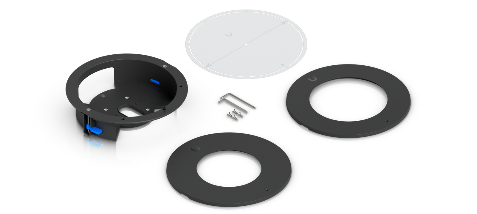 What&rsquo;s in the box — G6 Dome Camera Flush Mount