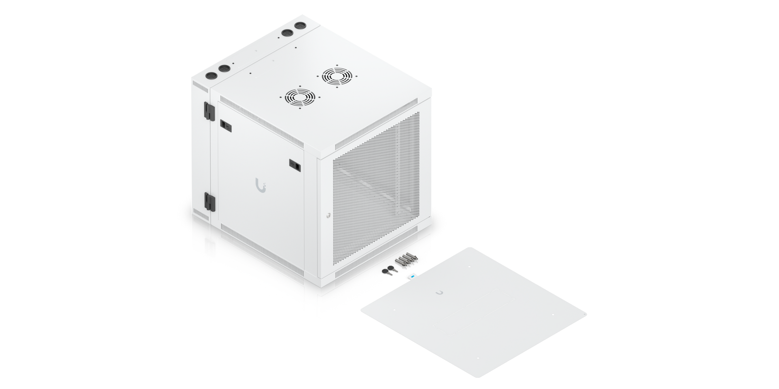 What&rsquo;s in the box — 12U Rack Cabinet, Swing, Perforated Door