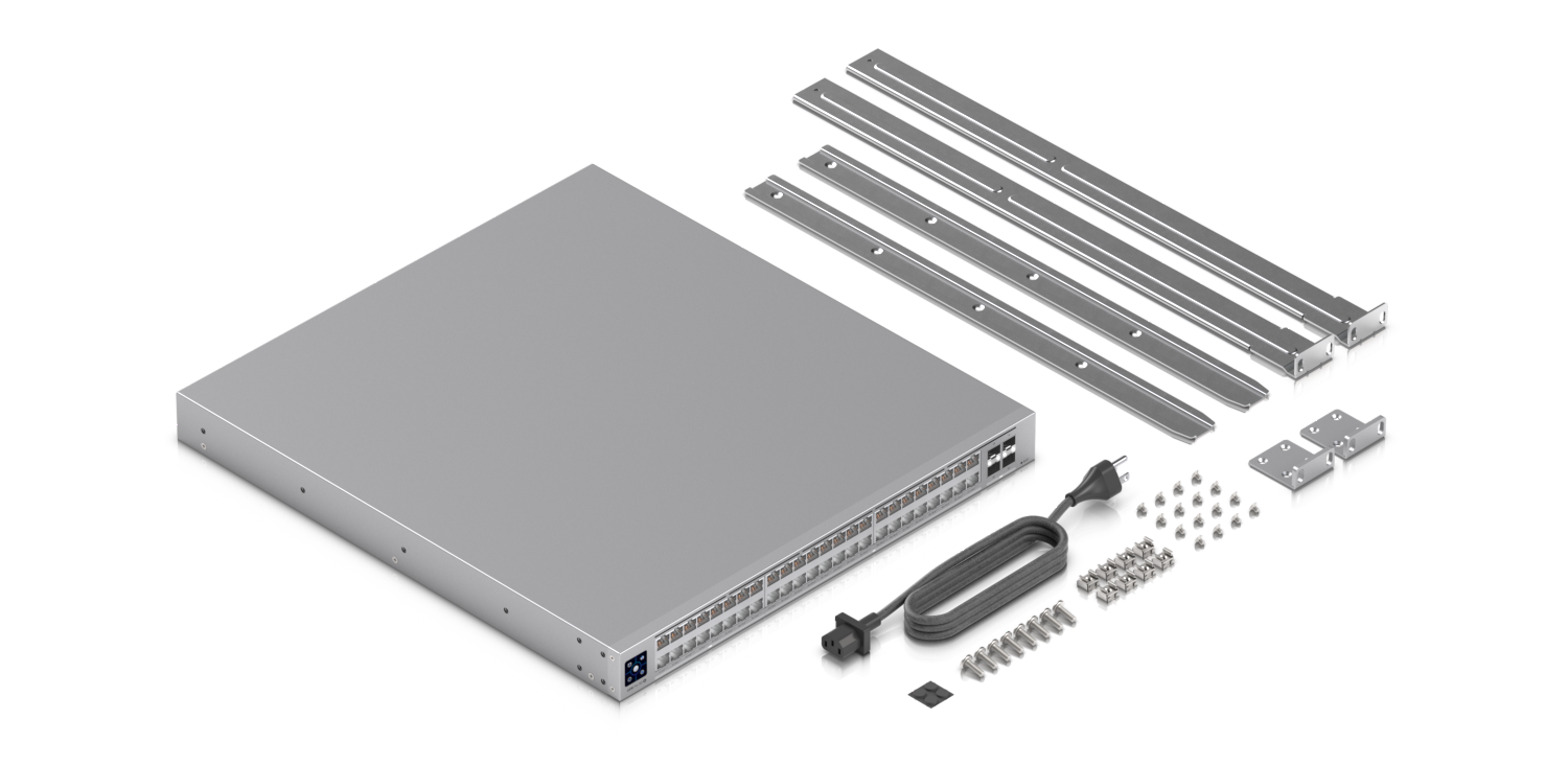 What&rsquo;s in the box — Switch Pro XG 48 PoE